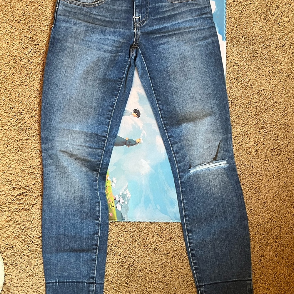 American Eagle Outfitters Women's Dark Blue Skinny Jeans